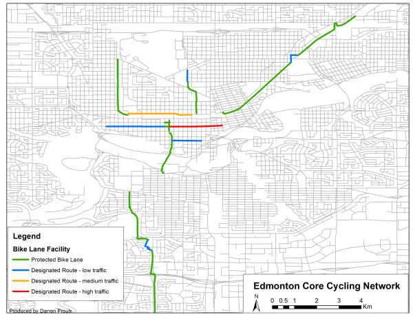 Edmonton's Core Cycling Facilities
